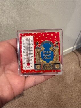 Shalom/Salam Thermometer Magnet Souvenir